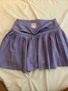 Girls Iscream purple Lavender Pleated Skirt with Elastic Waistband 10-12